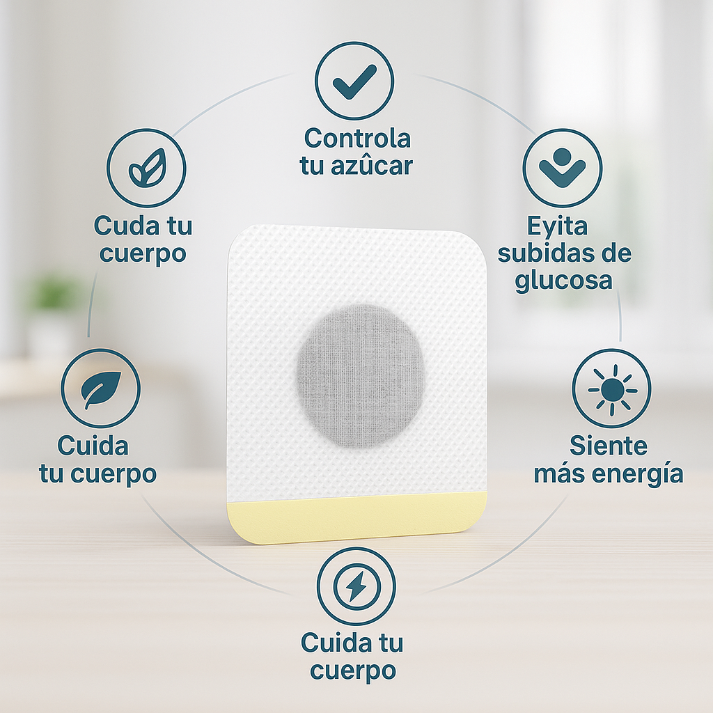 PARCHE DE CONTROL GLUCÉMICO PREMIUM – INCLUYE 7 PARCHES