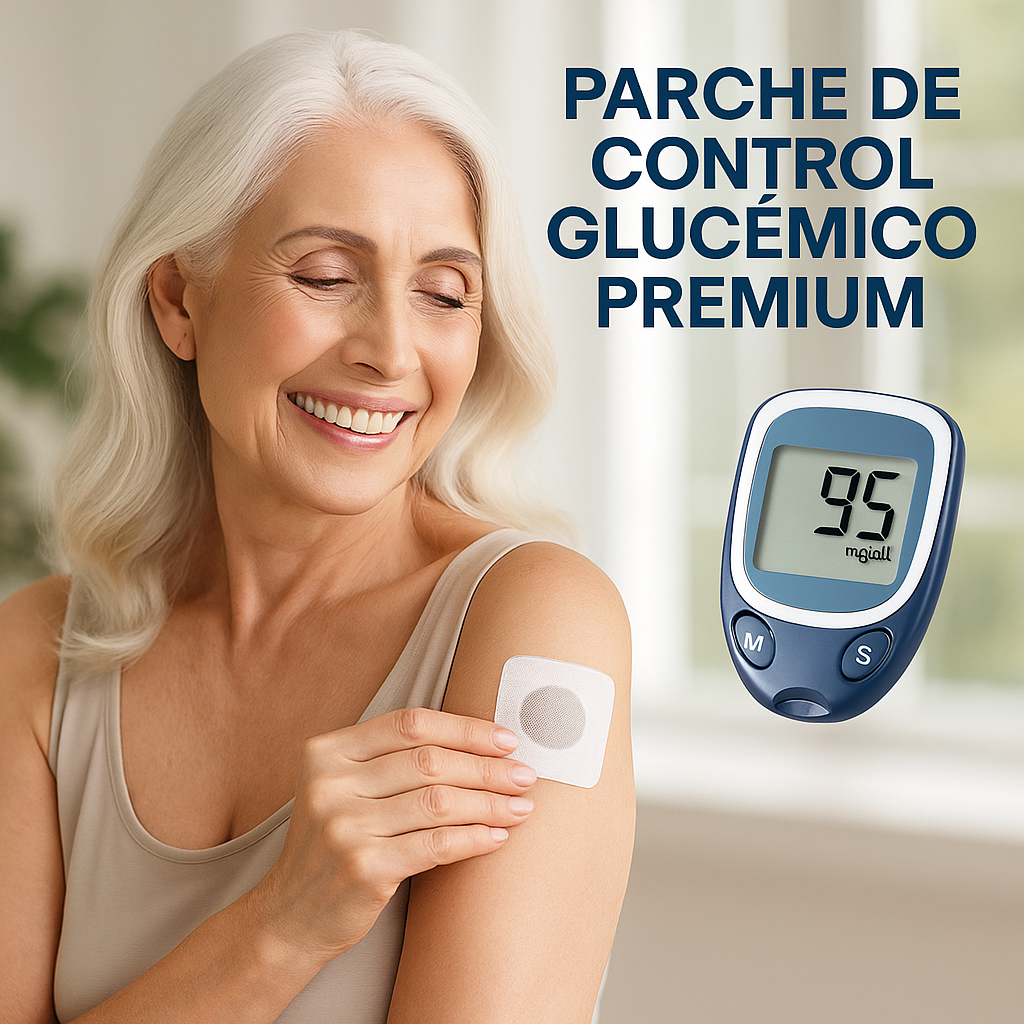 PARCHE DE CONTROL GLUCÉMICO PREMIUM – INCLUYE 7 PARCHES