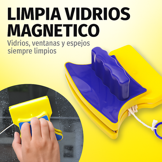 Limpia Vidrios Magnético 2 en 1 – Doble Acción Sin Esfuerzo