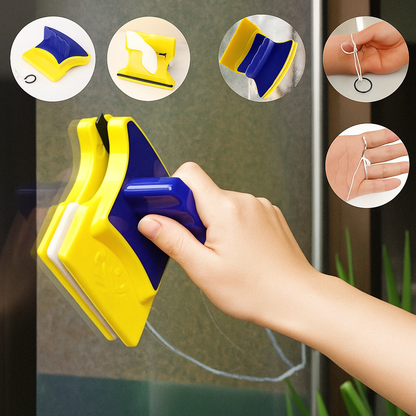 Limpia Vidrios Magnético 2 en 1 – Doble Acción Sin Esfuerzo