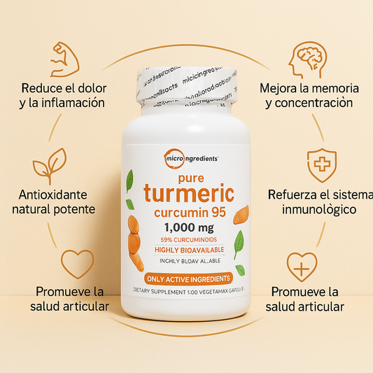 Turmeric Curcumin Premium Microingredients – Alivio Rápido y Natural en 7 Días