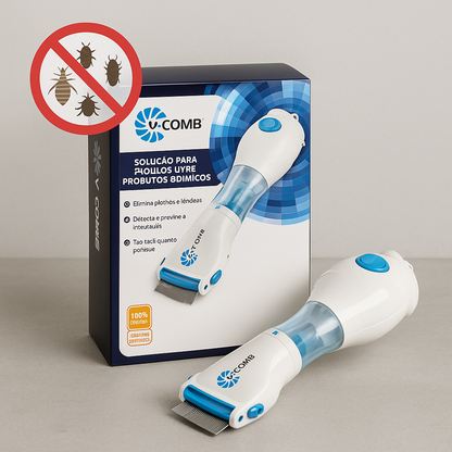 Peine Aspirador Eléctrico para Piojos y Pulgas
