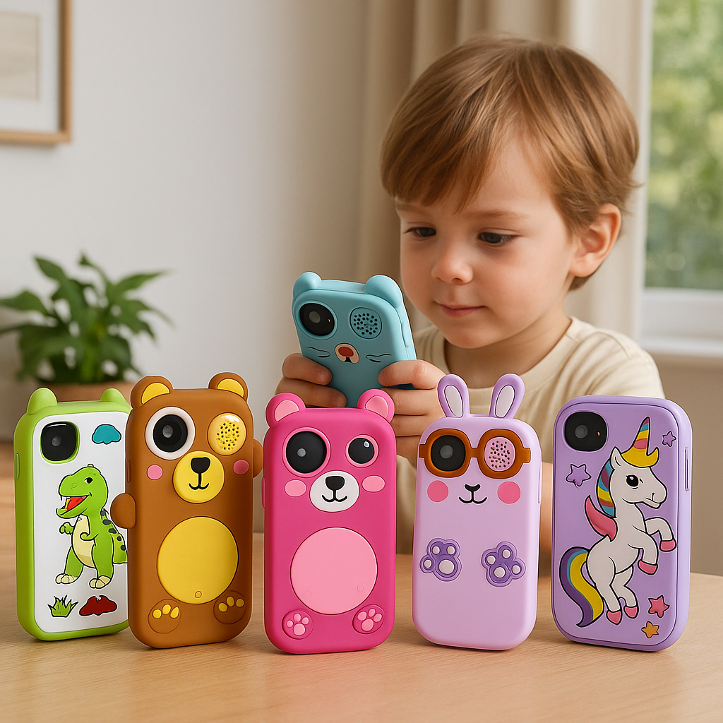 Teléfono Infantil Educativo con Cámara y Juegos Didácticos