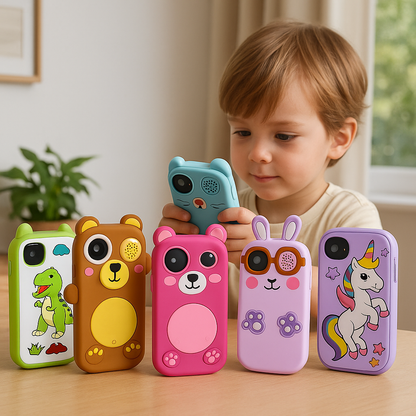 Teléfono Infantil Educativo con Cámara y Juegos Didácticos