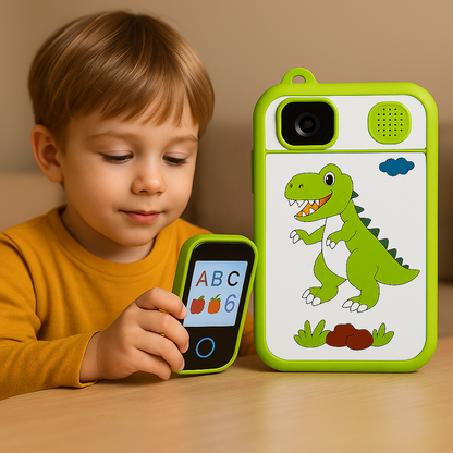 Teléfono Infantil Educativo con Cámara y Juegos Didácticos
