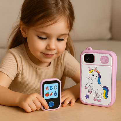 Teléfono Infantil Educativo con Cámara y Juegos Didácticos