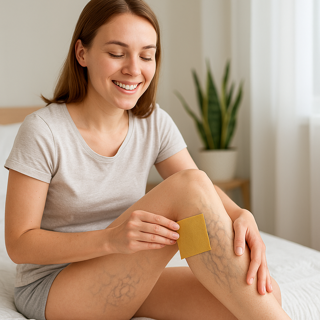 Parches reductores de várices con efecto aliviador y reafirmante