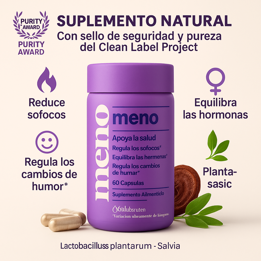Menopause 60 Cap – Cápsulas Naturales para la Menopausia y el Climaterio