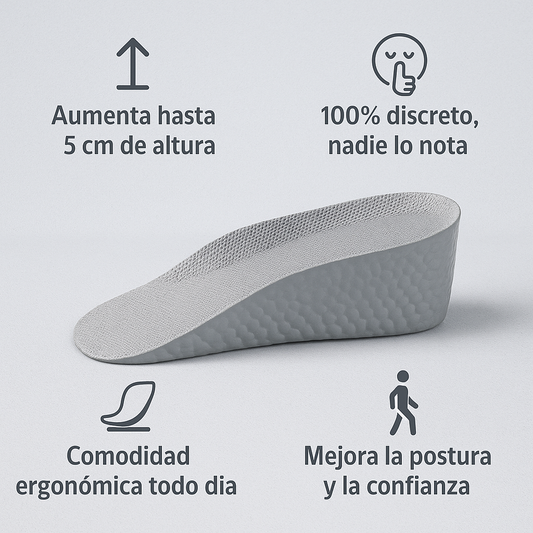 Plantilla Ergonómica para Ganar Estatura y Confianza