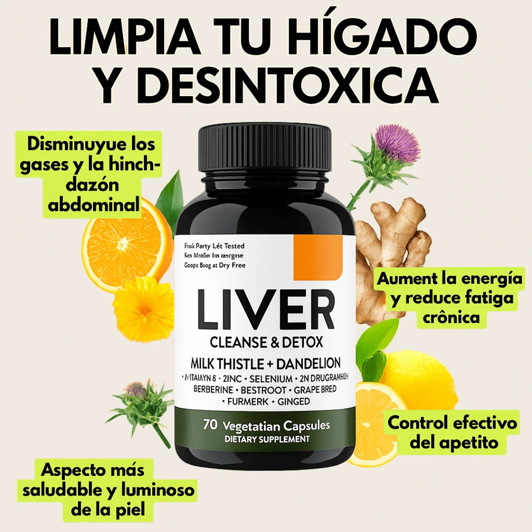 Libera a tu hígado del exceso de toxinas con Liver Detox