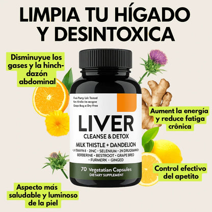 Libera a tu hígado del exceso de toxinas con Liver Detox