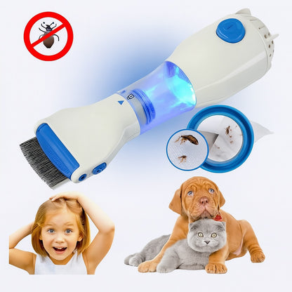 Peine Aspirador Eléctrico para Piojos y Pulgas